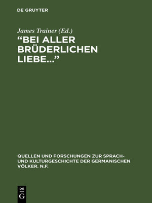 cover image of "Bei aller brüderlichen Liebe..."